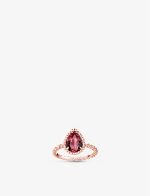 Boucheron Serpent Bohème 18ct Pink-gold And Rhodolite Garnet Ring