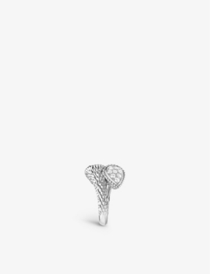 BOUCHERON: Serpent Bohème Toi et Moi 18ct white-gold and diamond ring