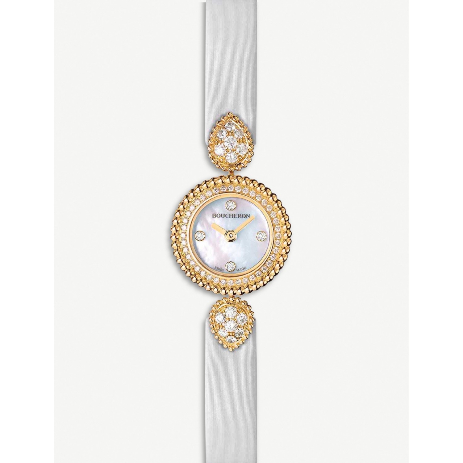 Boucheron Serpent Bohème 18ct Yellow Gold Diamond and Mother-of-Pearl Watch