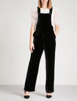 velvet dungarees