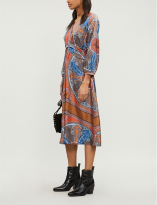 sandro paisley dress