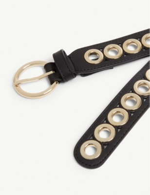 SANDRO: Adelia studded leather belt