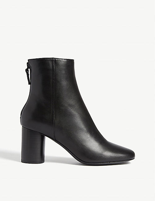 SANDRO: Leather ankle boots