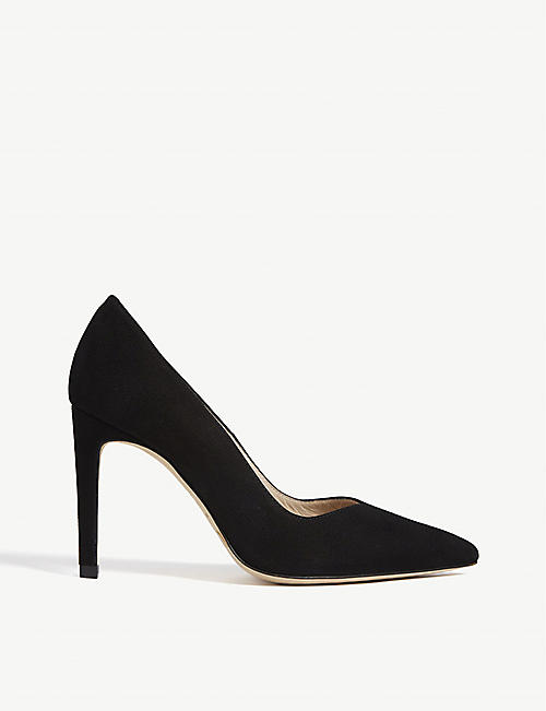 SANDRO: Pointed-toe suede courts