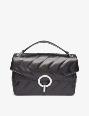 SANDRO: YZA quilted leather shoulder bag