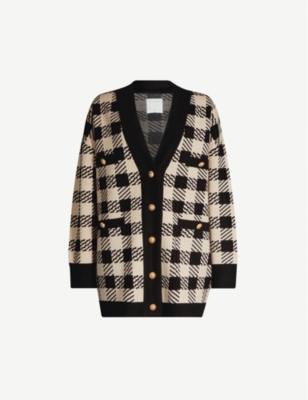 jisou check cardigan