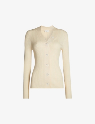 Sandro ribbed outlet knit buttoned cardigan