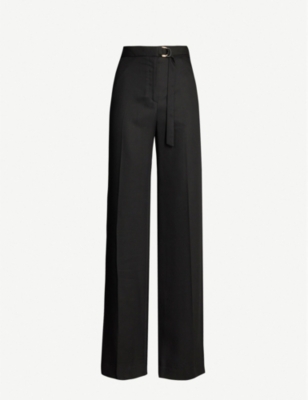 Belted Wide Leg Trousers