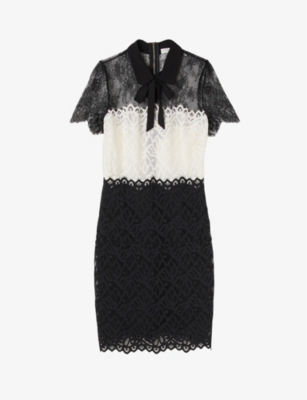 Sandro white shop lace dress