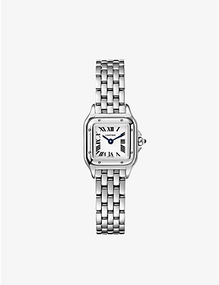 CARTIER: CRWSPN0019 Panthère de Cartier mini stainless-steel quartz watch