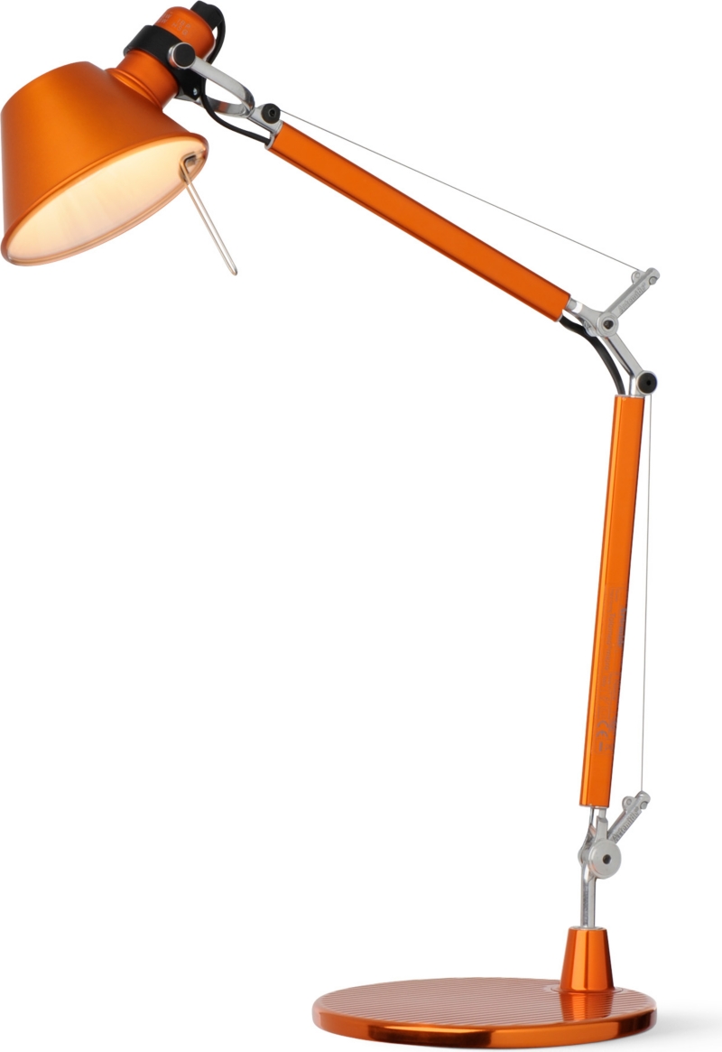 Artemide Tolomeo desk lamp orange   ARTEMIDE   Desk lamps   Lighting 