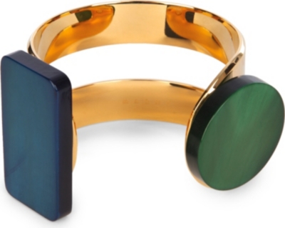 MARNI   Gold toned horn cuff