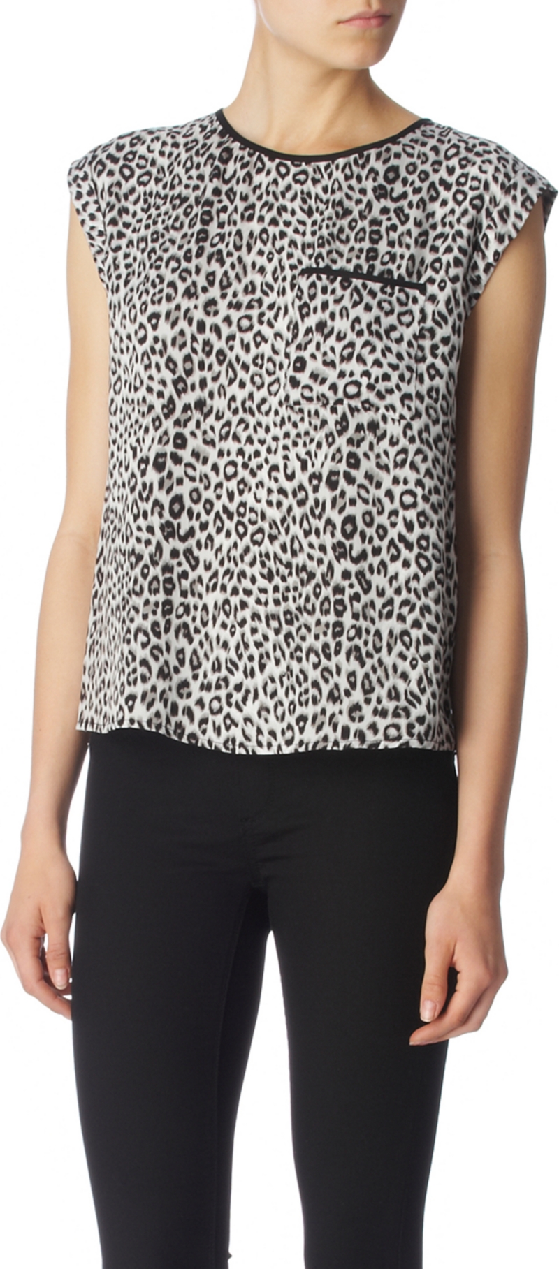 Leopard top   OASIS   T shirts & jerseys   Tops   Womenswear 