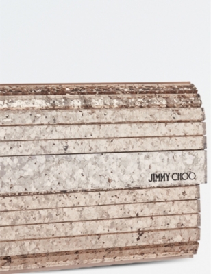 JIMMY CHOO: Sweetie glitter acrylic clutch bag