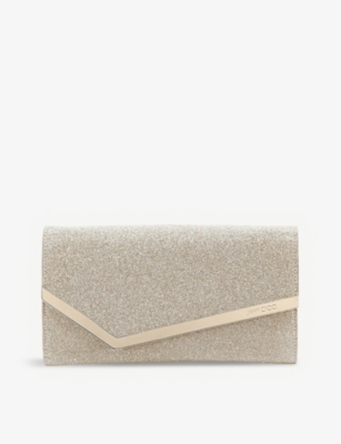 Jimmy Choo - Ellipse Platinum Ice Dusty Glitter Clutch