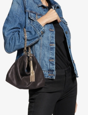 Callie Suede Clutch Bag