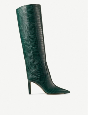 jimmy choo green boots