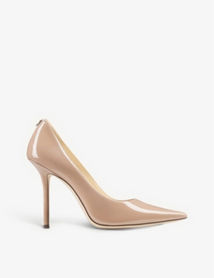 Jimmy Choo Womens Pink Love 100 Patent-leather Courts 6