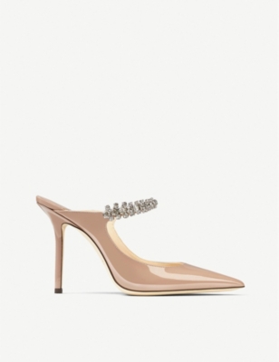 embellished mule heels