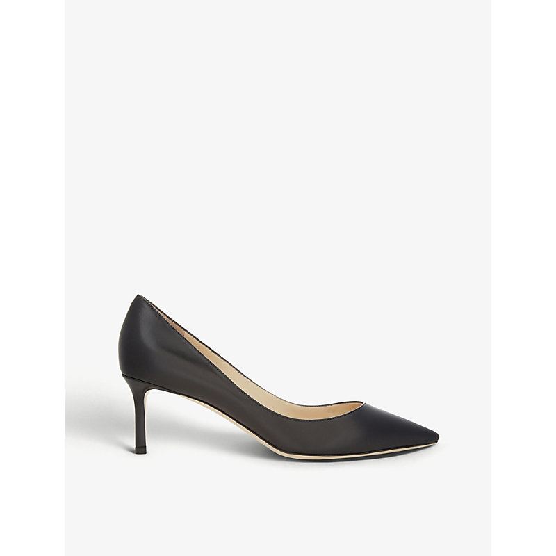 Shop Jimmy Choo Romy 60 Leather Courts In Black