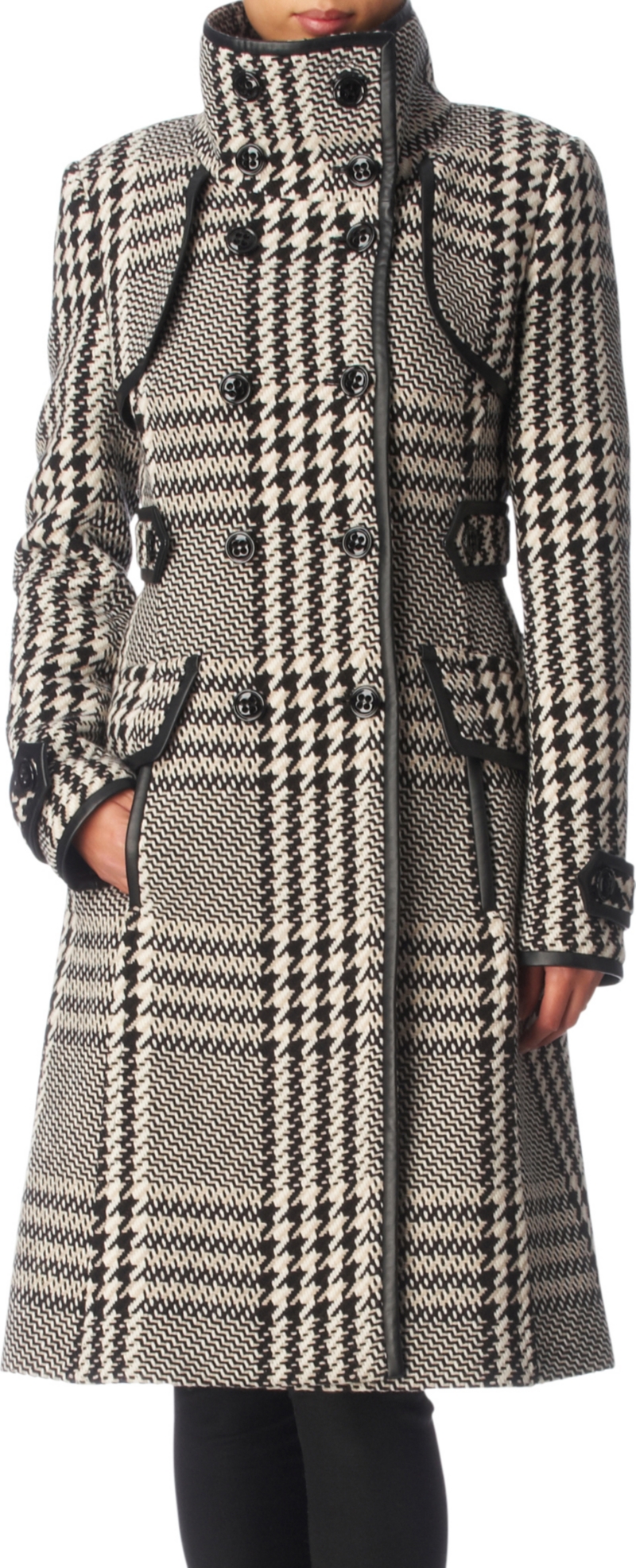 Statement checked coat   KAREN MILLEN   Coats   Coats & jackets   Shop 