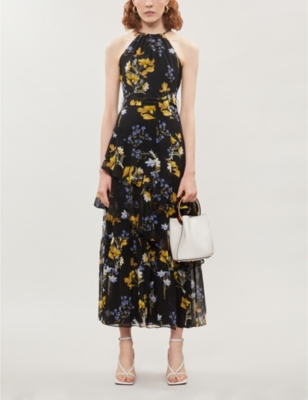 karen millen floral midi dress