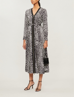 karen millen cheetah midi dress