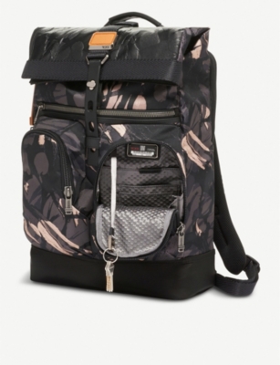 tumi alpha bravo london roll top backpack