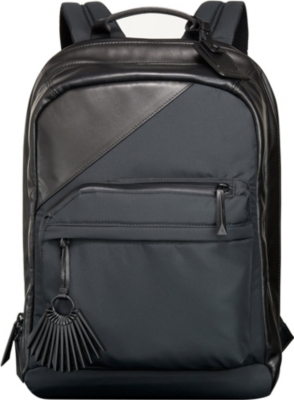 TUMI - Public School leather-trim backpack | Selfridges.com