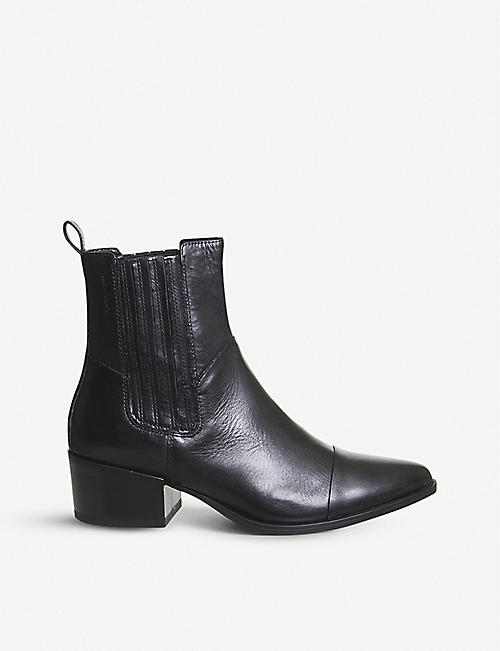 VAGABOND: Marja pointed-toe leather Chelsea boots