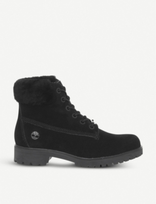 timberland faux fur boots