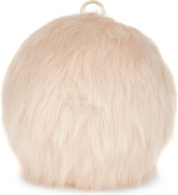 aldo pink fur bag