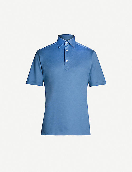 ETON: Short-sleeve cotton-piqué polo shirt