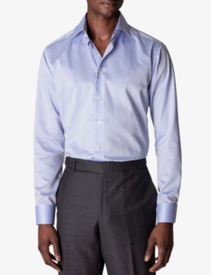 ETON: Slim-fit cotton-twill shirt