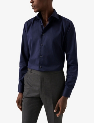 ETON: Slim-fit cotton-twill shirt