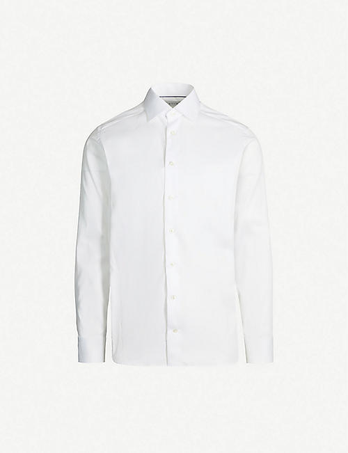 ETON：修身版型斜纹棉衬衫