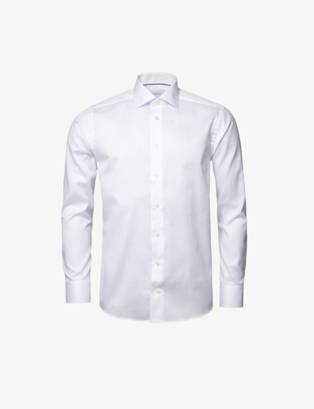 Slim-fit cotton-twill shirt