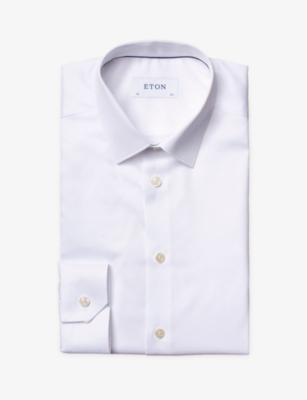 ETON: Super slim-fit cotton-twill shirt