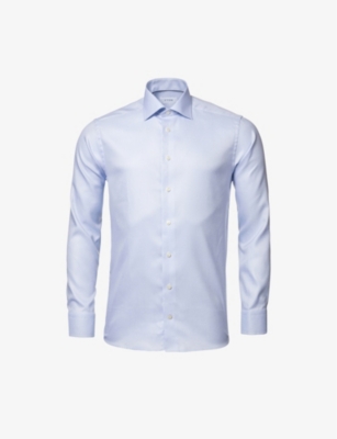 ETON: Long-sleeved single-cuff regular-fit cotton-twill shirt