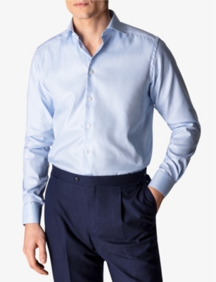 ETON: Slim-fit cotton-twill shirt
