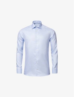 ETON: Slim-fit cotton-twill shirt