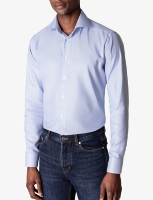 ETON: Slim-fit cotton-twill shirt