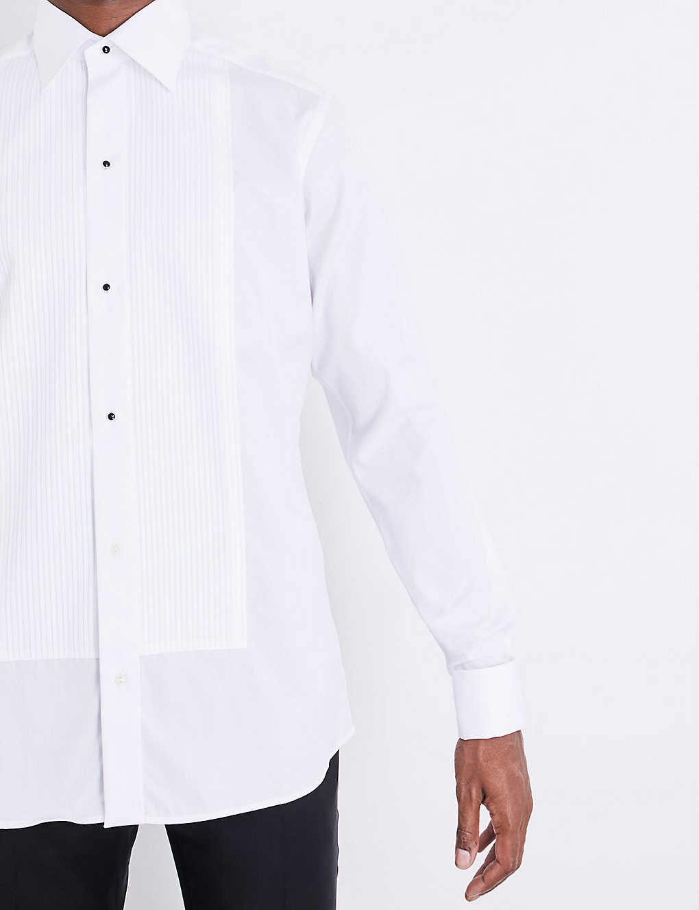 ETON Contemporary Mens Long Sleeve French Cuff Dress Shirt Size 18.5 