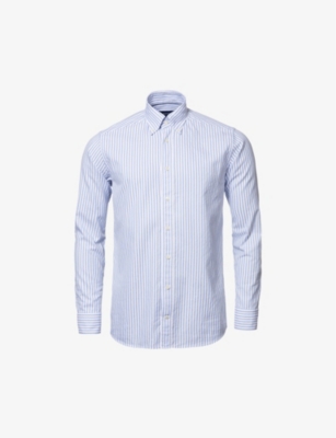 Eton Striped Regular-fit Cotton Shirt In Blue