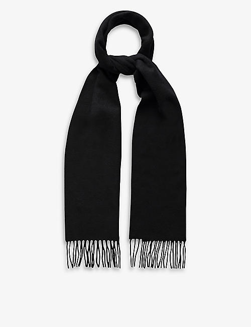 ETON: Tasselled cashmere scarf