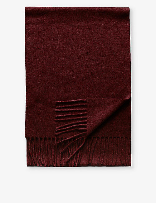 ETON: Tasselled cashmere scarf