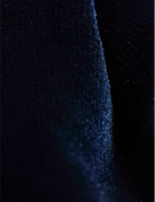 Eton Mens Blue Pre-tied Velvet Bow Tie In Blue