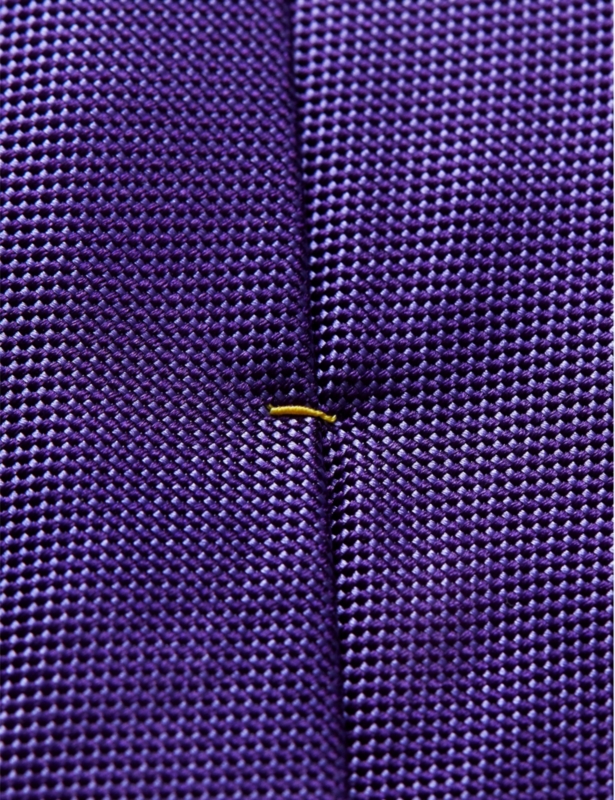 Geometric-weave silk tie