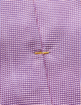 Shop Eton Men's Pink Geometric-weave Silk Tie