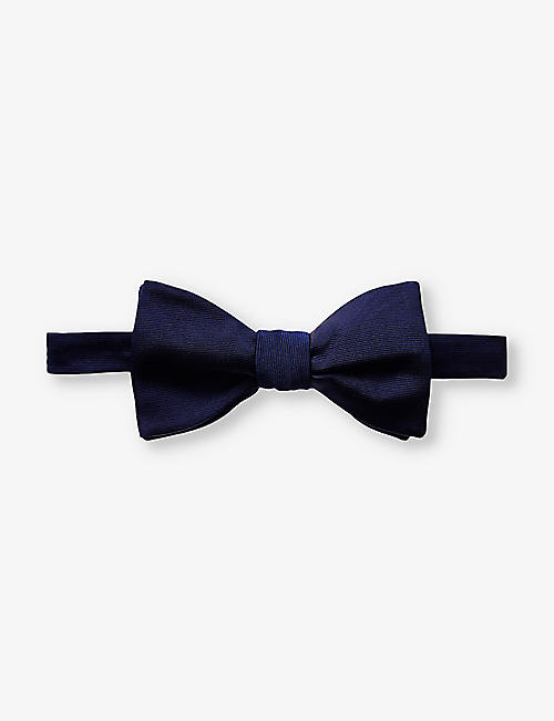 ETON: Self-tied silk bow tie